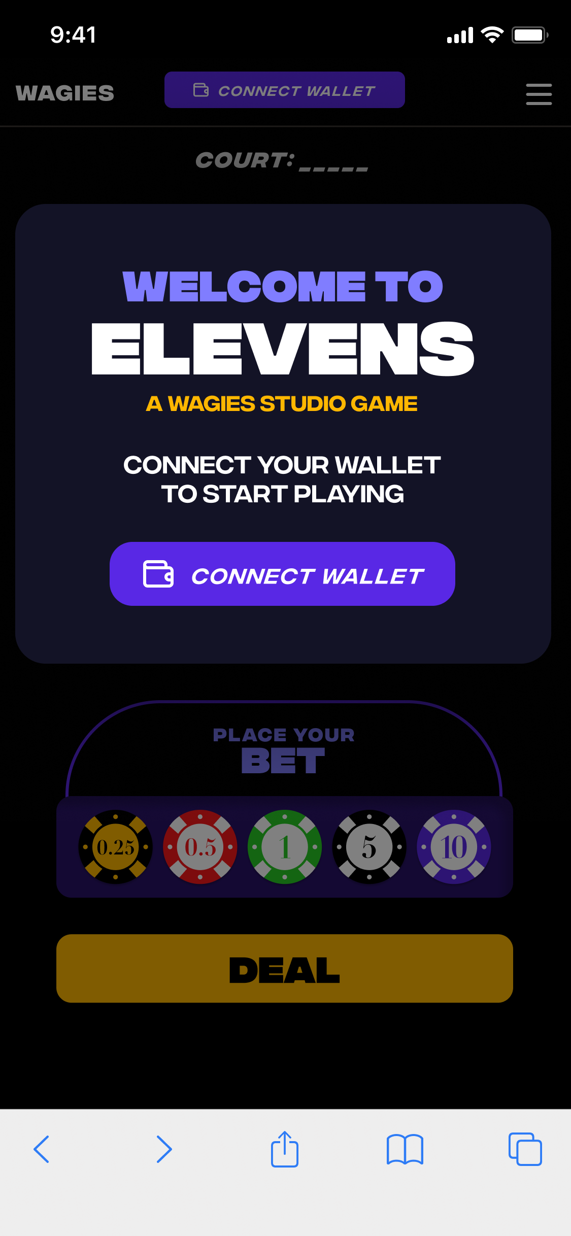 Game Mode Selection Mobile
