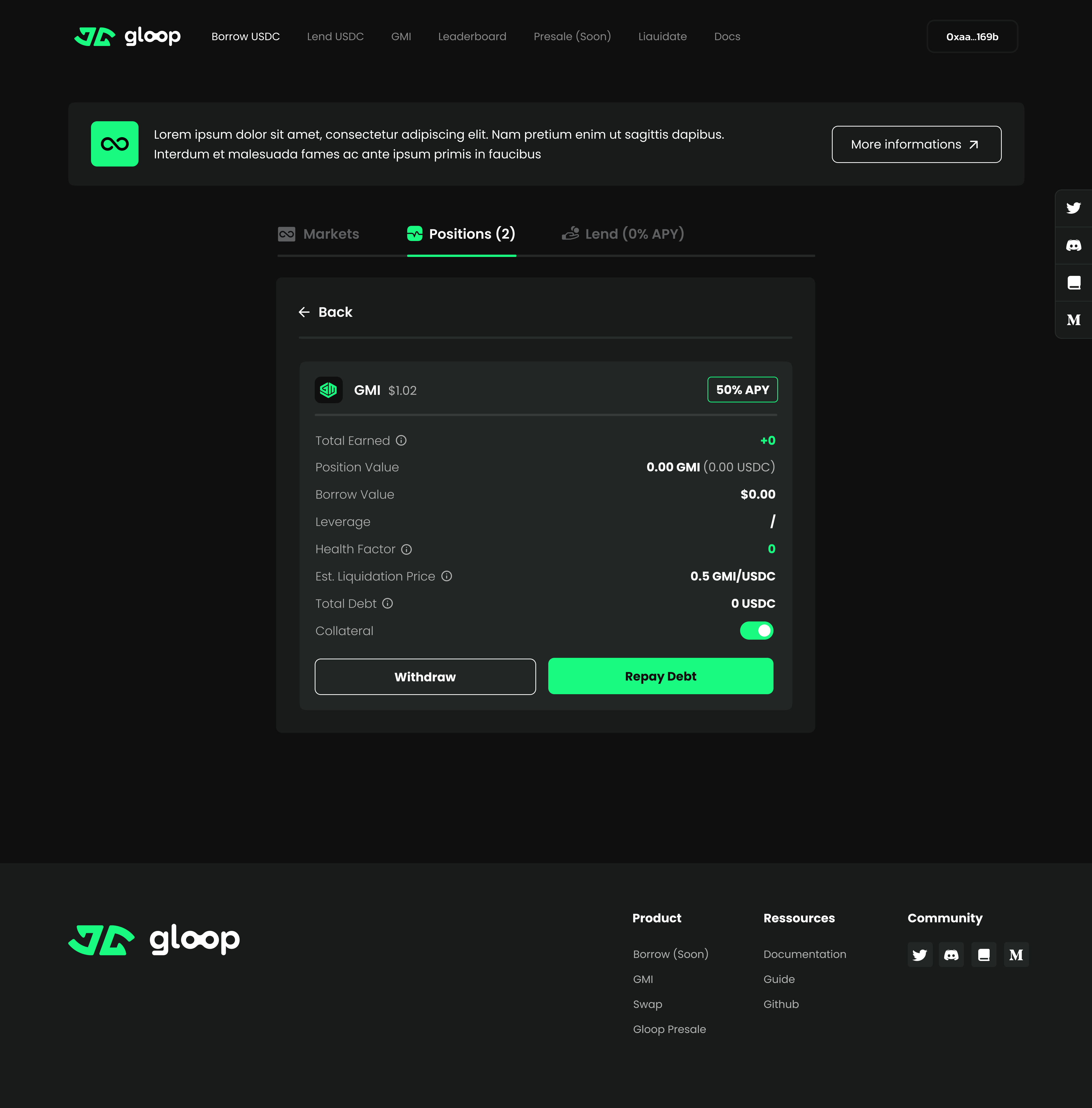 Position Detail View