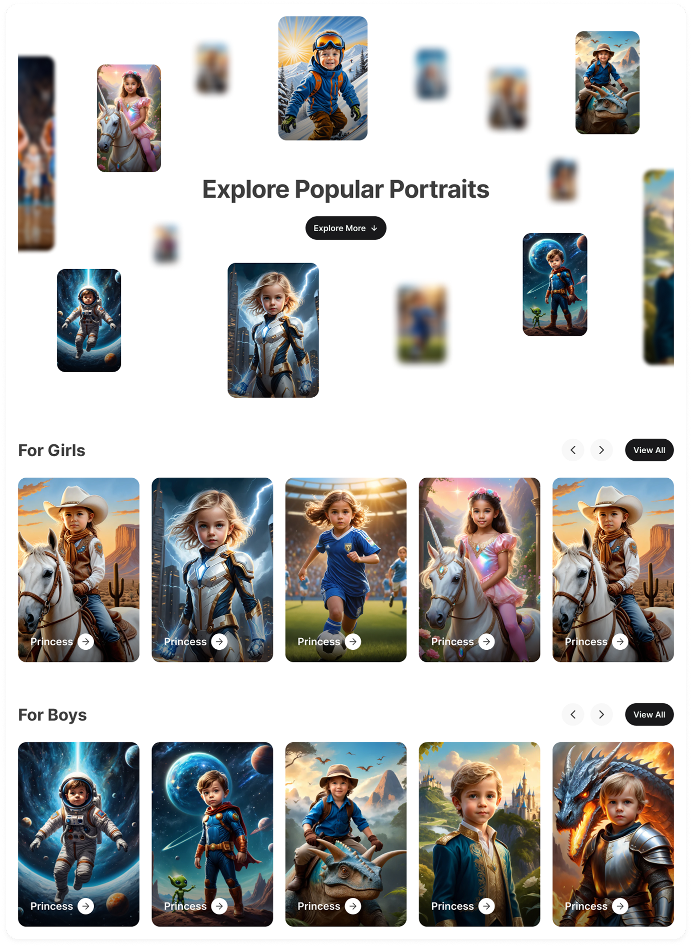 Collection Page with Categories