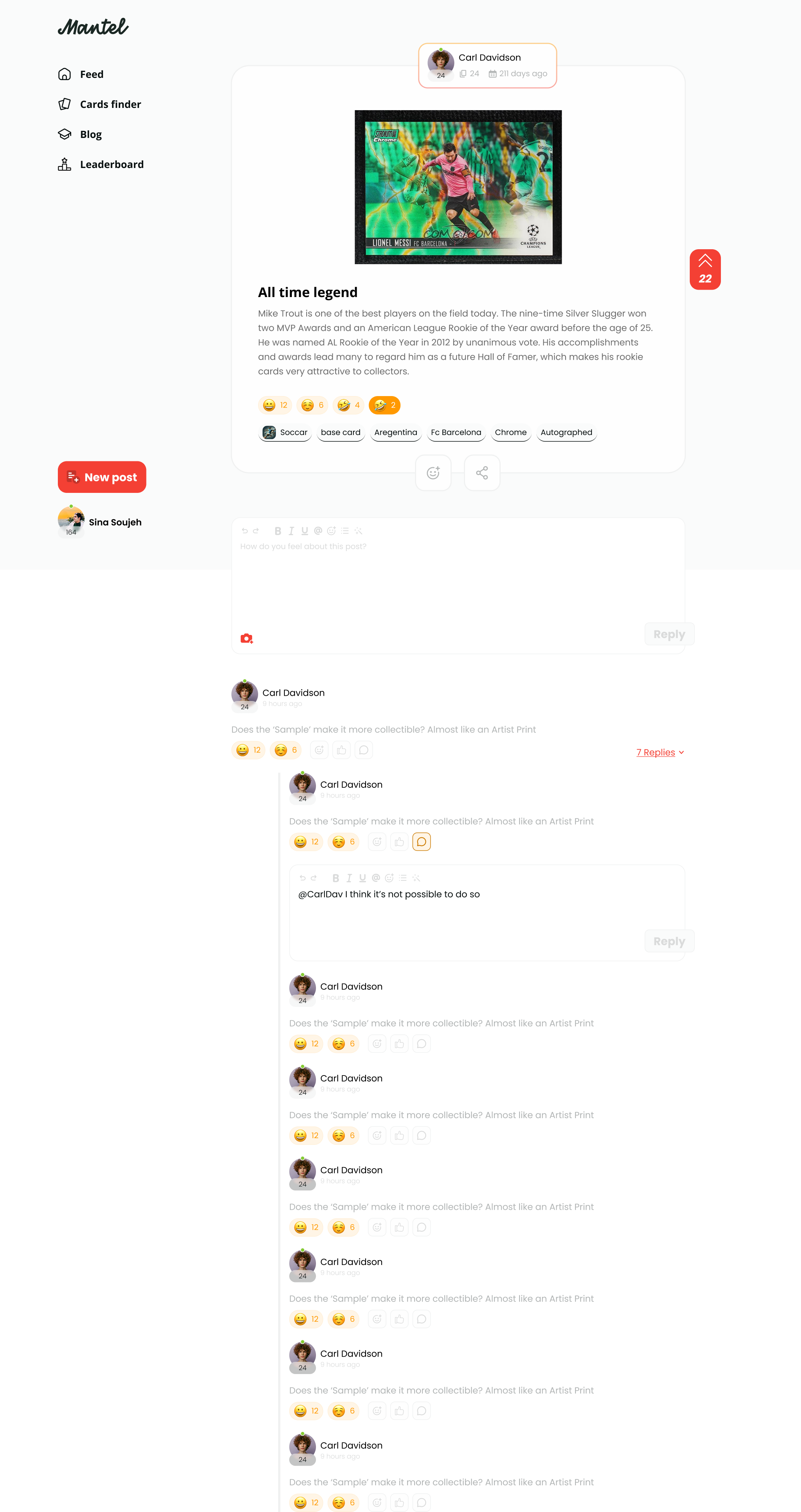 Single Post with Comments