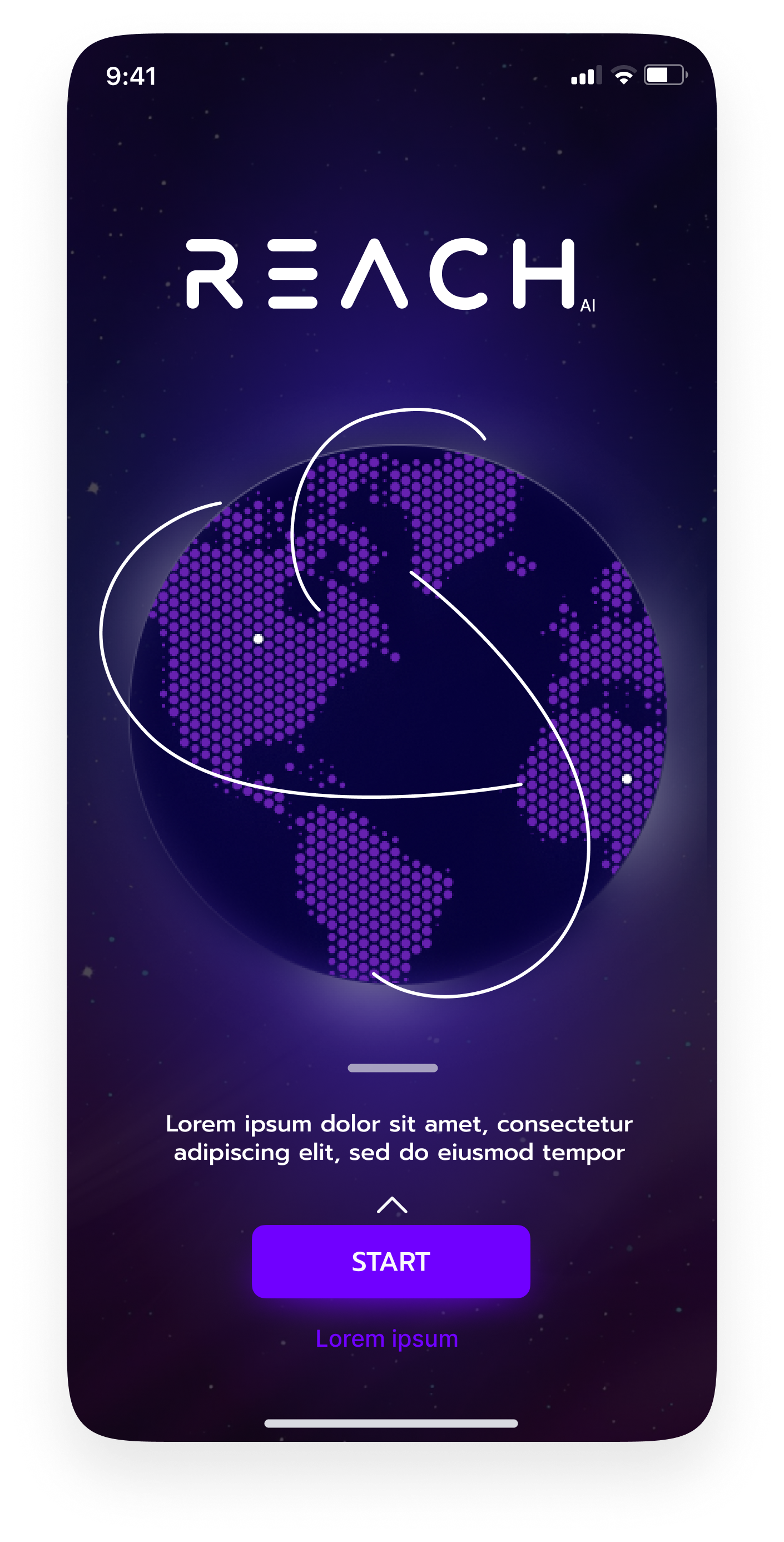 Reach AI Splash Screen