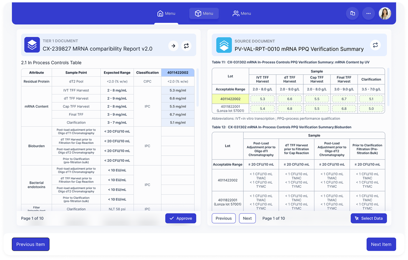 Side-by-Side Authoring Workspace