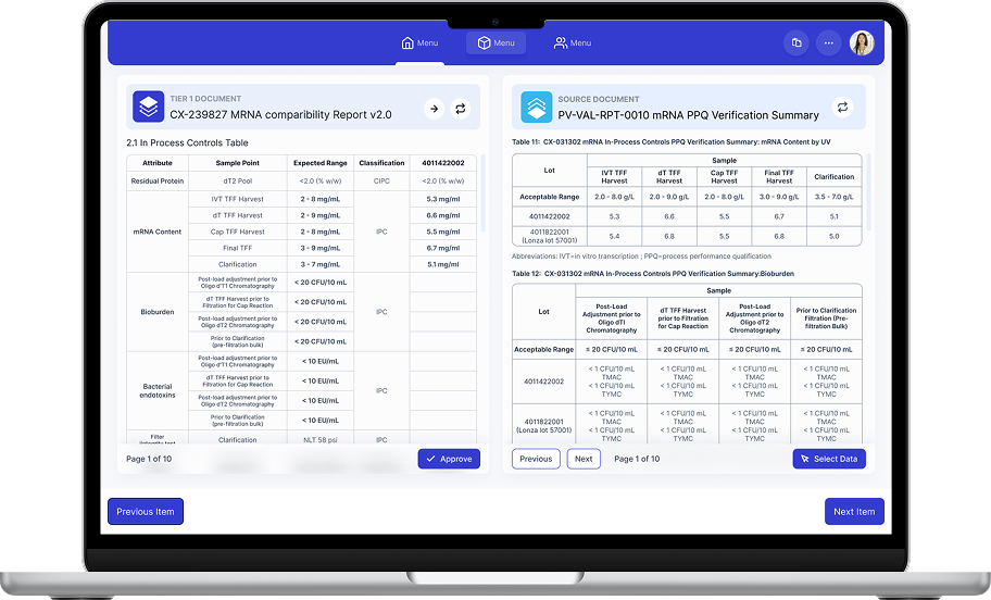 Regulatory Intelligence Interface