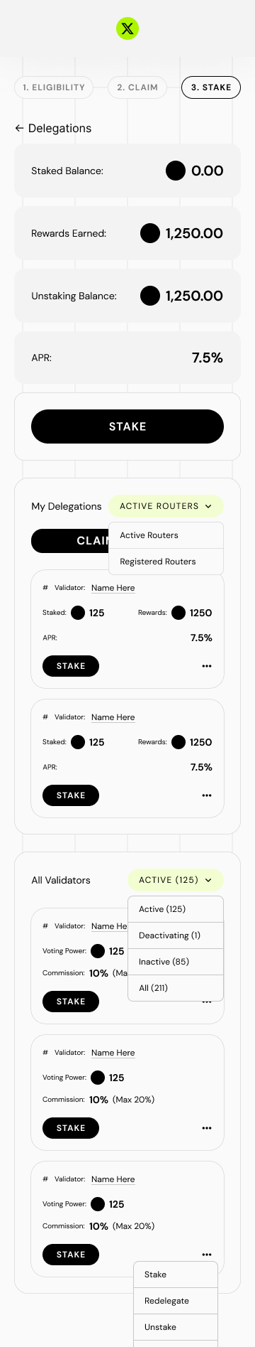 Mobile Delegations View