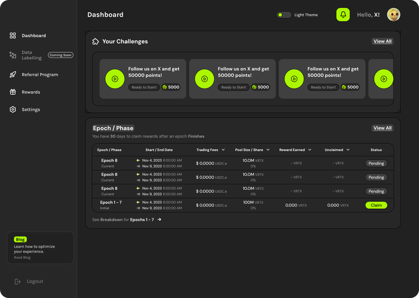 Desktop Challenges - Dark