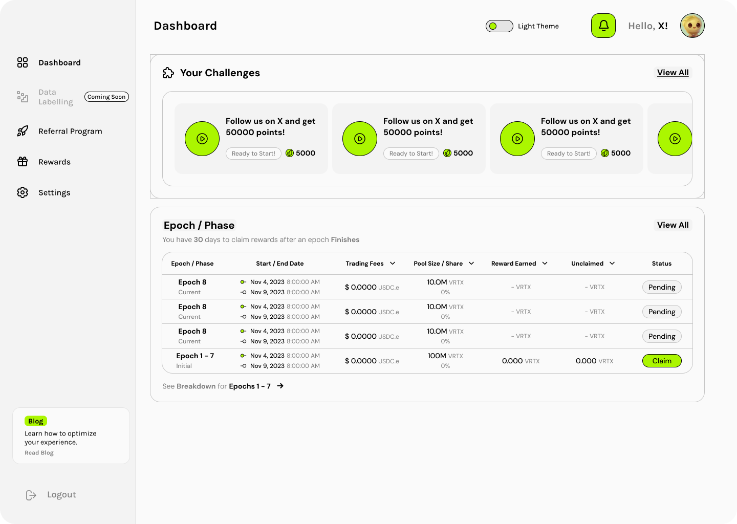 Desktop Challenges - Light