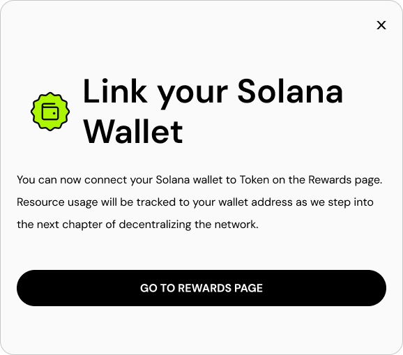 Link Solana Wallet Modal