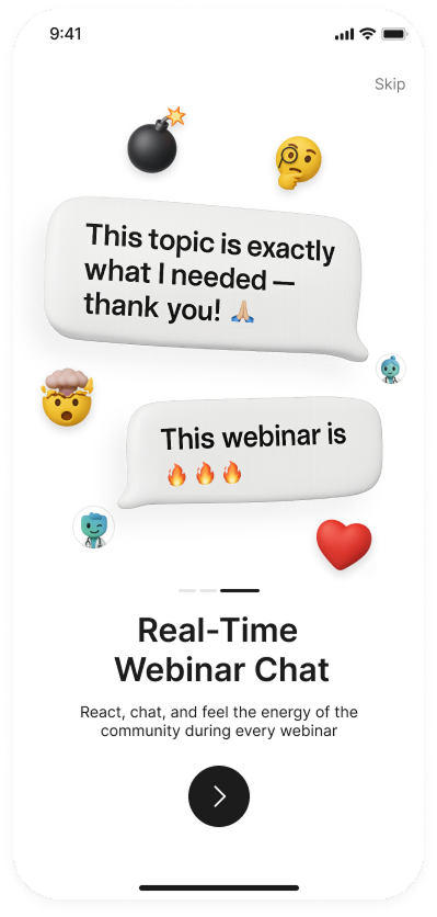 Real-Time Webinar Chat