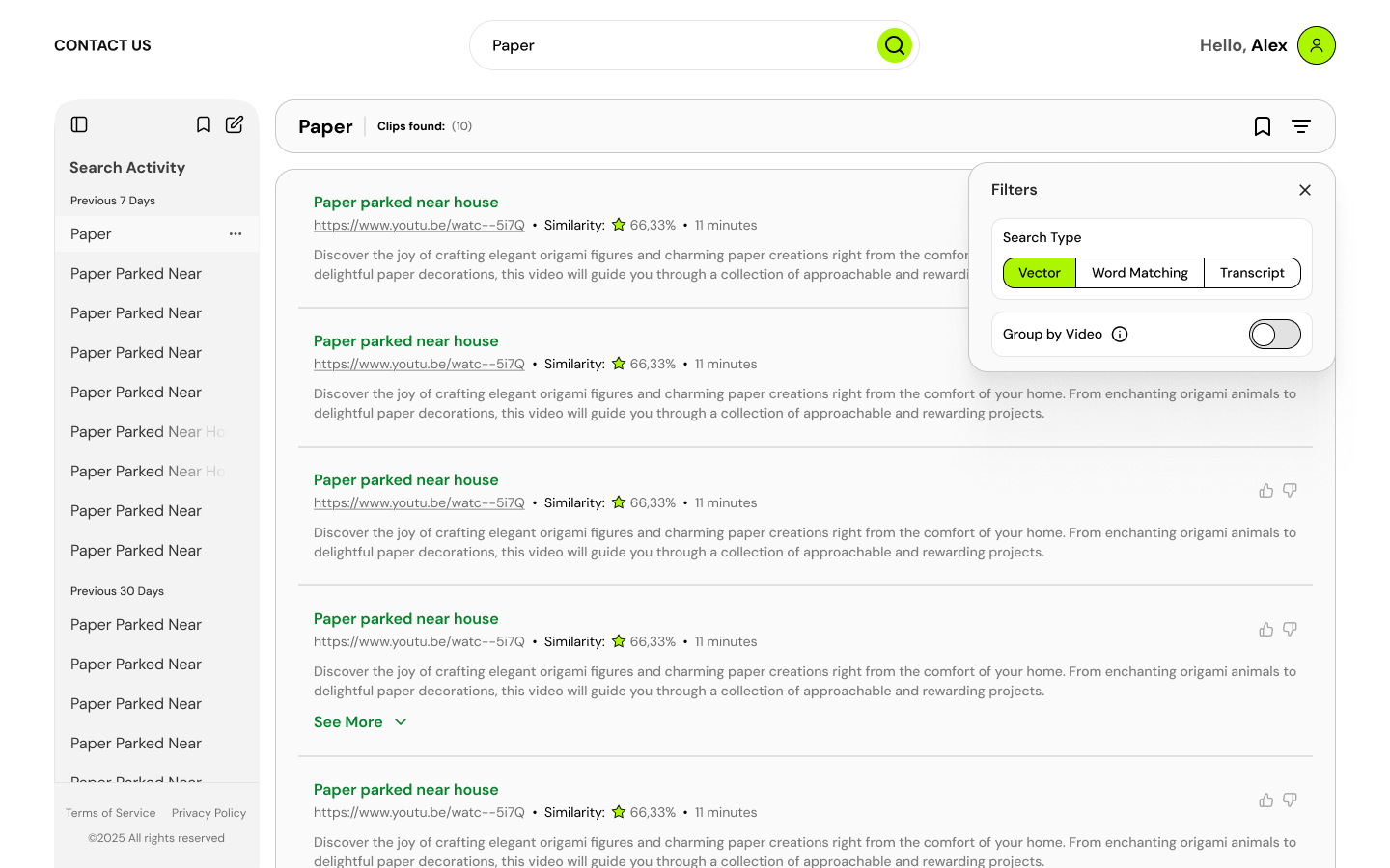 Desktop Results Light